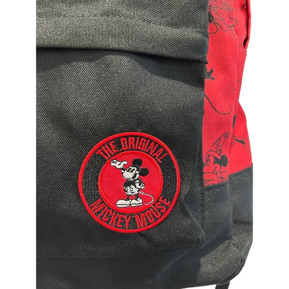 Disney Parks The Original Mickey Mouse Backpack Red & Black - Picture 2 of 6
